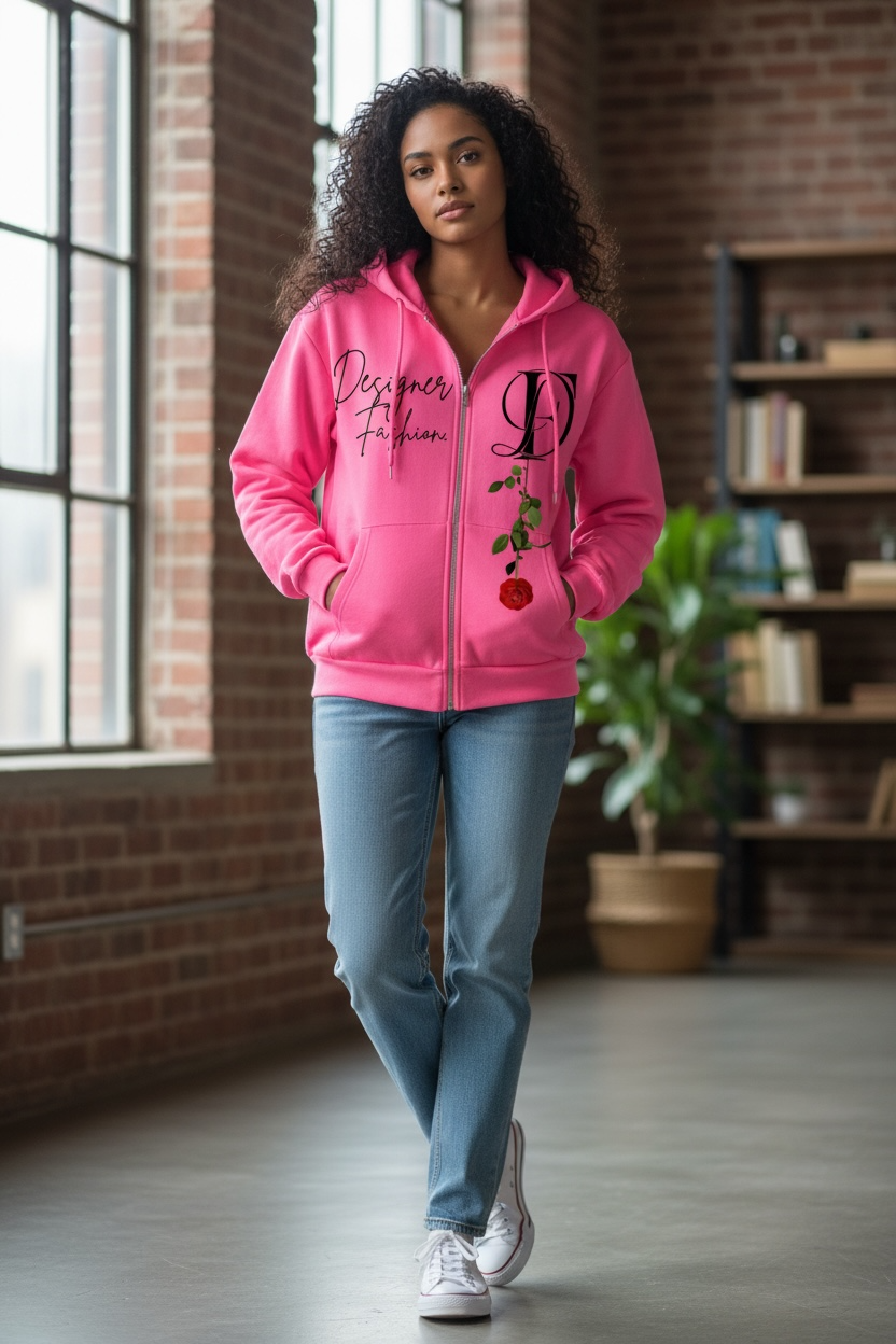 “Pink Rose Effect” Hoodie