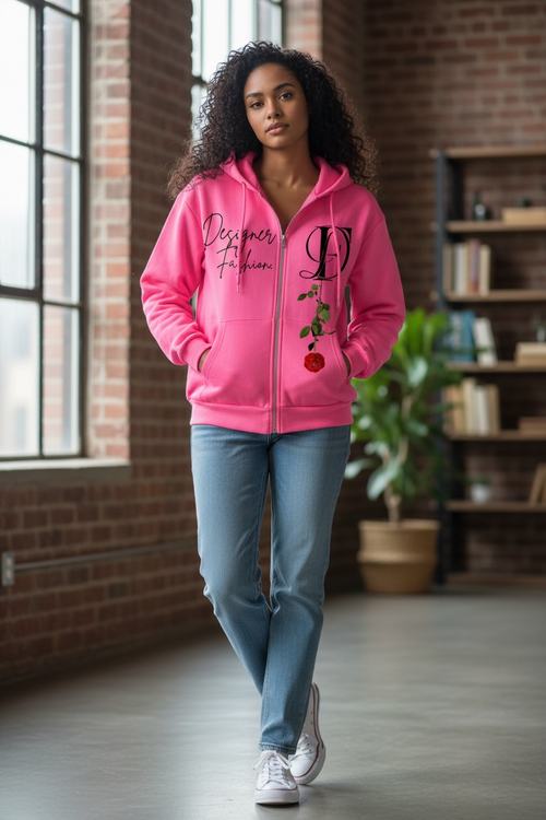 “Pink Rose Effect” Hoodie