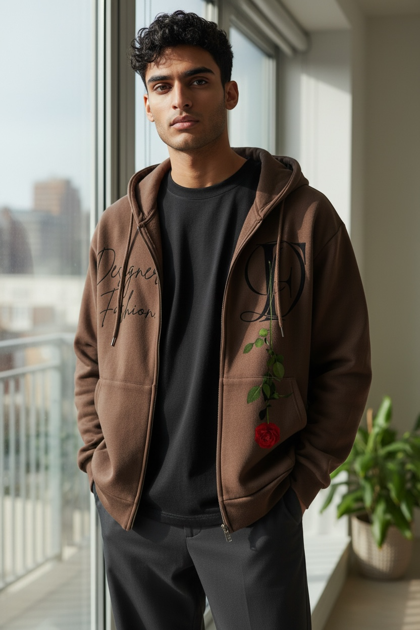 “Brown Rose Effect” Hoodie